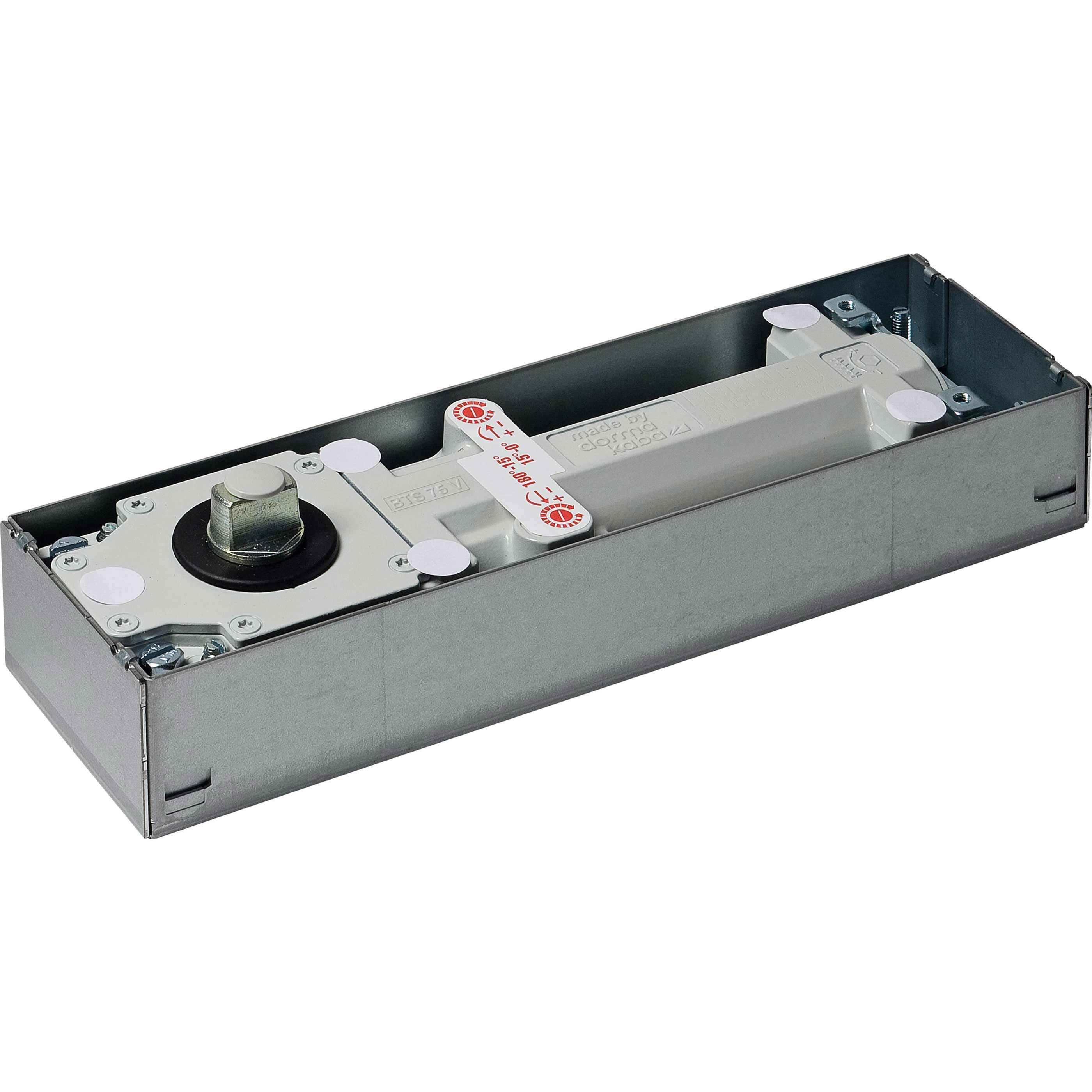 Dorma BTS 75 V podlahový zavírač EN 1‑4 s aretací 90° + oska – 120 kg, šířka až 110 cm