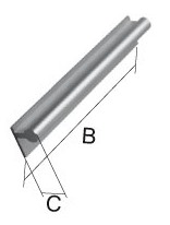 POR 0404V Chrom lesk 530mm