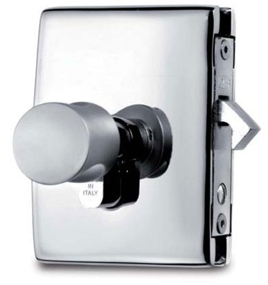 Zámek posuvných dveří Minima V-504 Chrom matt