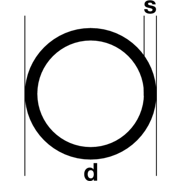 TR 50 x3 surová 3m - Hliníková trubka