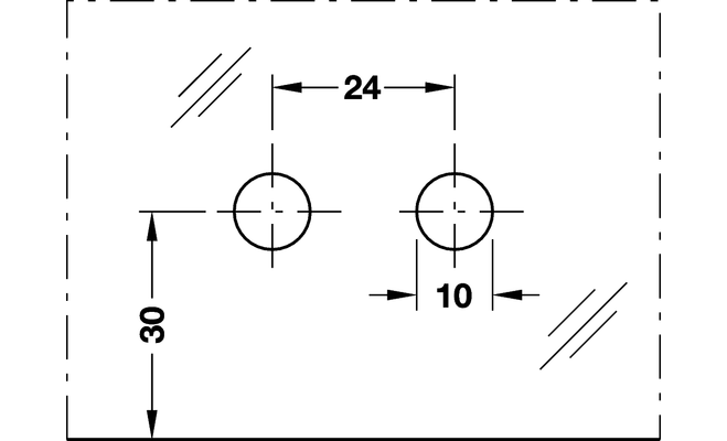 Zarážka dveřního křídla Nerez matt (vzhled)