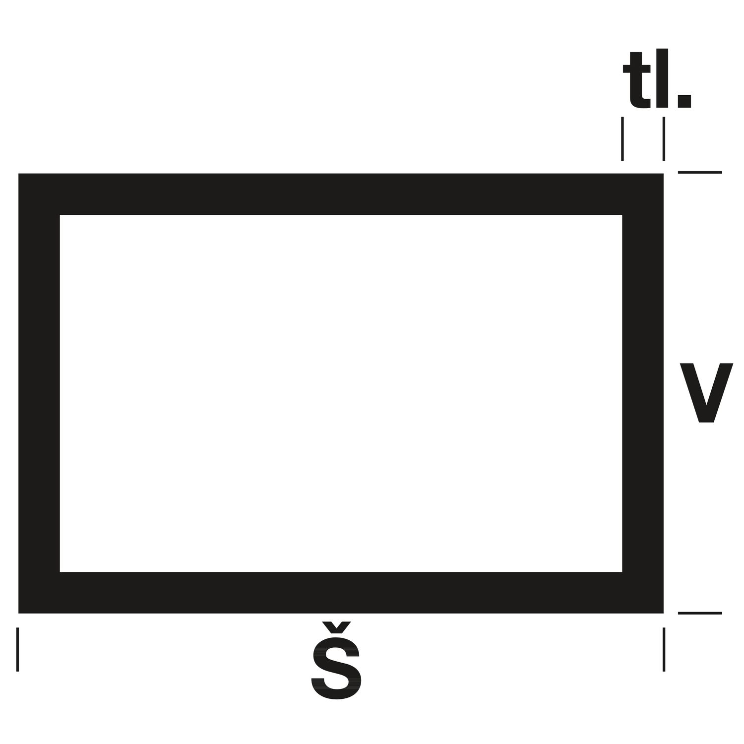 SQ 40x20 x2  surový 6m - Nerezový jekl  obdelníkový průřez