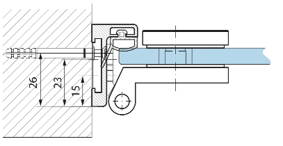 Hliníková zárubeň Frame-L T229 Nerez matt (vzhled) Pravá