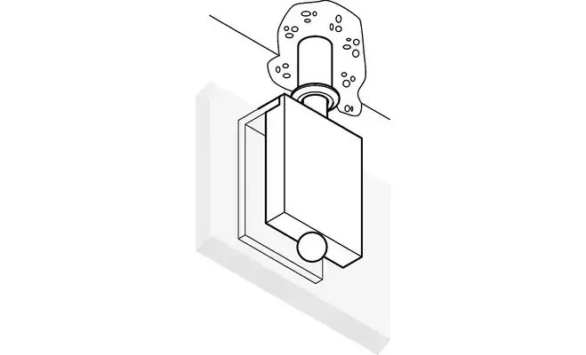 Zarážka dveřního křídla V2 EV1