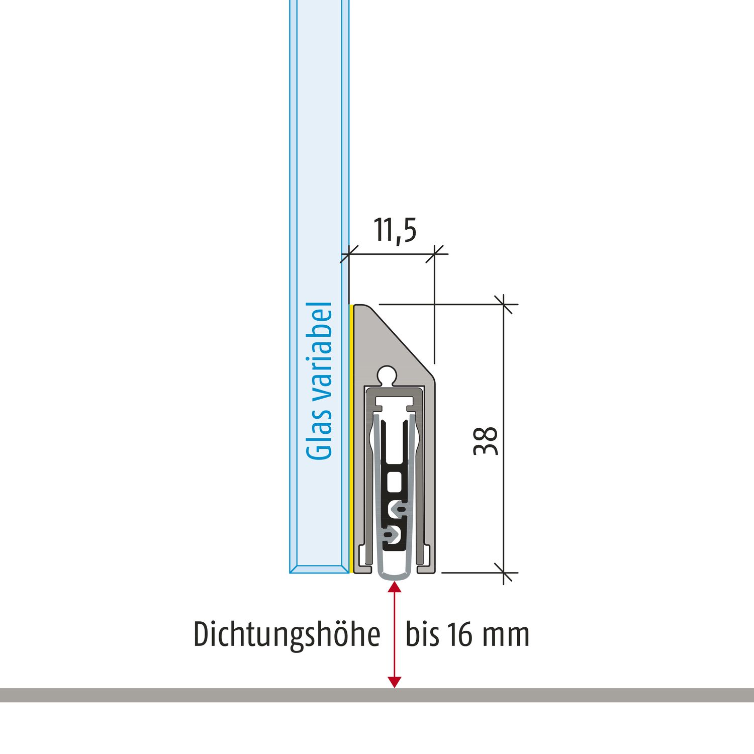 Prahová lišta KG-S 1085