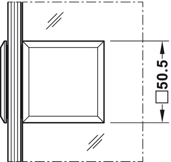 Spojka Line GG 90° Chrom lesk