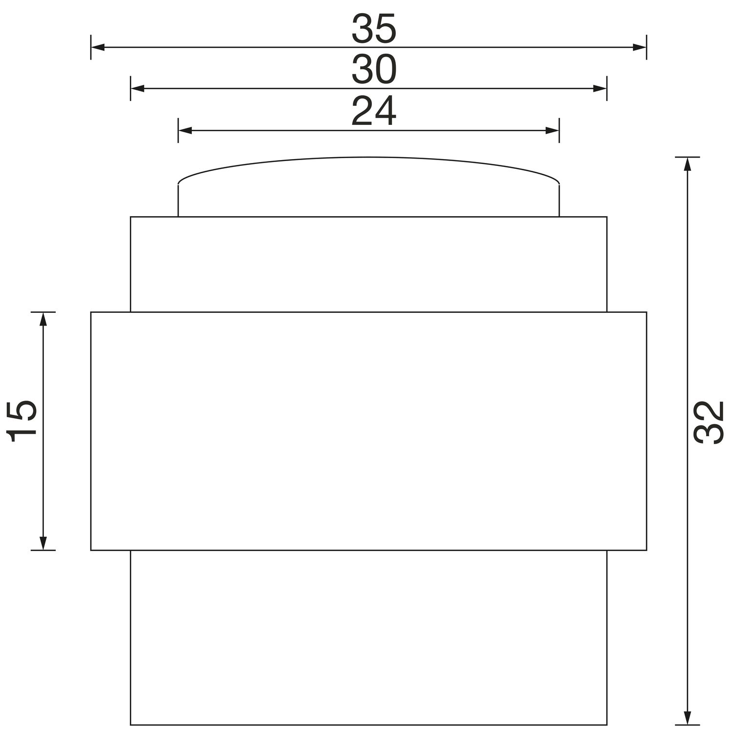 Dveřní doraz M stěna/podlaha Nerez matt