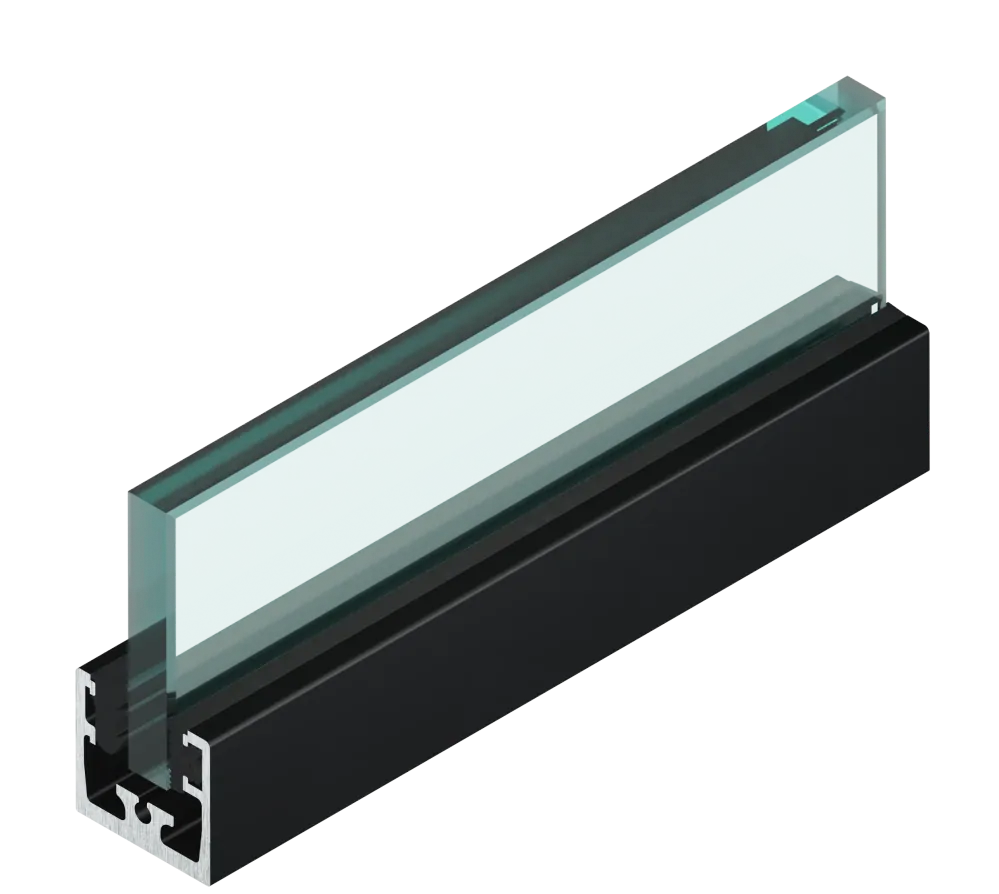 Profil MP26-TOP 6m elox Černá matná