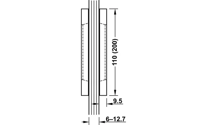 Hranatý úchyt DVX Square 110 EV1
