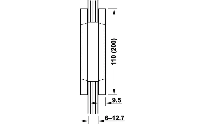 Hranatý úchyt DVX Square 110 EV1