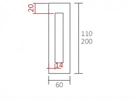 Hranatý úchyt DVX Square 110 EV1