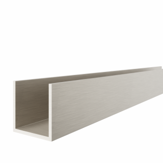 U 50x20x50 x2 Nerez matt (vzhled) - Hliníkový U profil