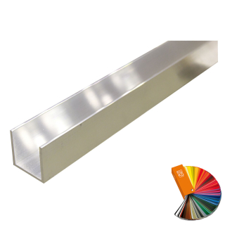 U 50x20x50 x2 3m RAL - Hliníkový U profil