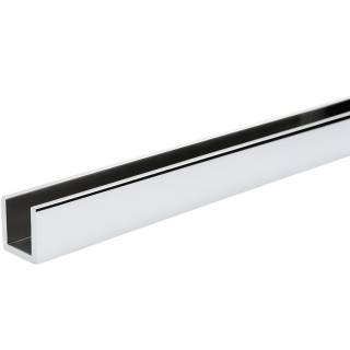 U 40x20x40 x2  Chrom lesk - Hliníkový U profil