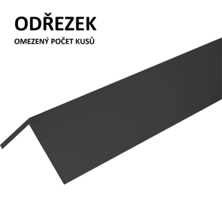 L 40x40 x2 elox Černá matná - Odřezky