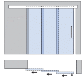 V-1880 BRIXIA TELESCOPICO stěna Nerez matt (vzhled)