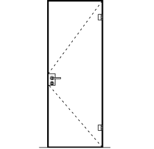 Hliníková zárubeň Frame-L T229 černá Pravá