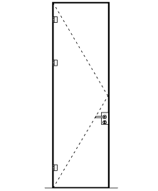 Hliníková zárubeň Frame-L T250 černá Levá