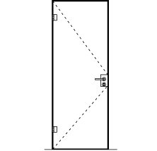 Hliníková zárubeň Frame-Z T228 Černá matná Levá