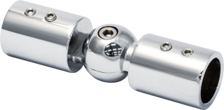 Kloubová spojka tyč-tyč Chrom lesk