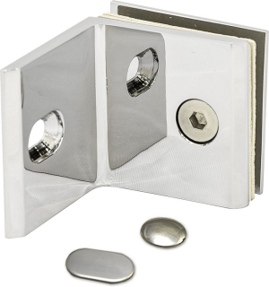 PM GX990 L-spojka sklo-zeď Chrom lesk