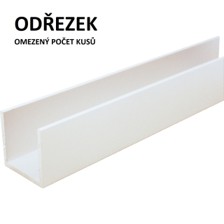 U 30x20x30 x2  RAL bílá 0,5m - Odřezek (19ks)