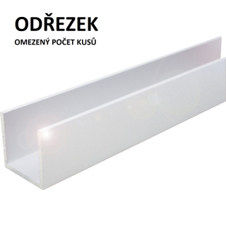 U 40x20x40 x2  Chrom lesk 1,63m - Odřezek (1ks)