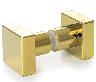 Hranatý úchyt DK24 Zlatá lesk