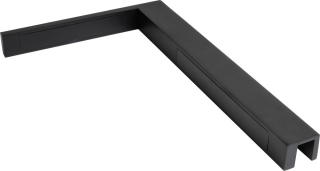 Stabilizační rohovník PM SH Pravý GW sklo-zeď 90° Černá matná