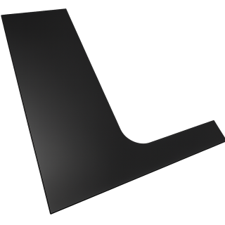 Záslepka pro Balustro F levá Černá matná