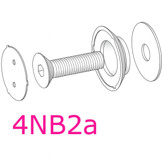 Kotevní bod 4NB2A zápustný 16-23mm