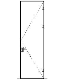 Hliníková zárubeň Frame-L T250 EV1 Pravá
