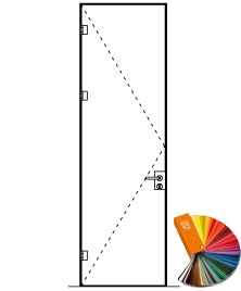 Hliníková zárubeň Frame-L T300 RAL Levá