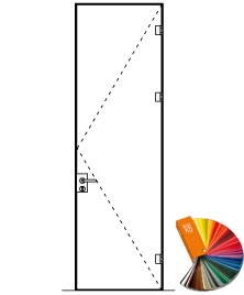 Hliníková zárubeň Frame-L T300 RAL Pravá