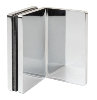 M80C90 spojka sklo-zeď Chrom lesk