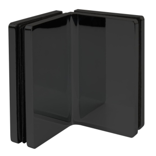 M80C90 spojka sklo-sklo 90° Černá matná