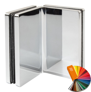 M80C90 spojka sklo-sklo 90° RAL