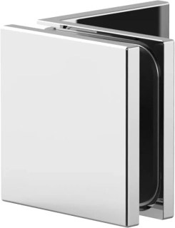 Juna® spojka sklo-zeď 90° Chrom lesk