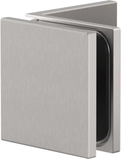 Juna® spojka sklo-zeď 90° Nerez matt (vzhled)