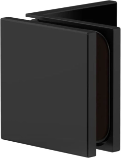 Juna® spojka sklo-zeď 90° Černá matná