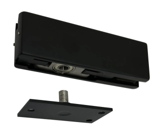 PM PT12-85 - spodní závěs s ložiskem a podlahovým čepem Černá matná