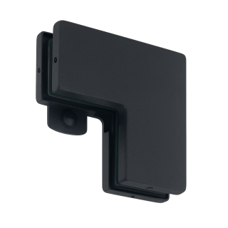 PM PT60B - Spojka nadsvětlíku a bočního skla s dorazem Černá matná