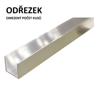 U 25x25x25 x2  surový 2,7m - Odřezek (30ks)