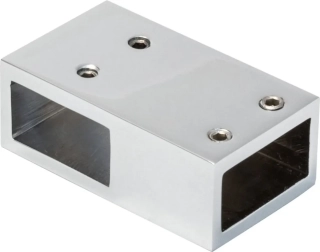 T-spojka RC zeď-tyč Chrom lesk