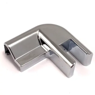 Spojka 90° FALL sklo-lišta Levá Chrom lesk