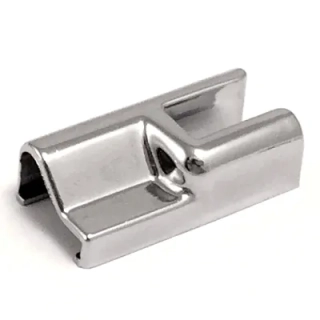 Spojka 180° FALL sklo-lišta Levá Chrom lesk