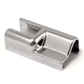 Spojka 180° FALL sklo-lišta Pravá Chrom lesk