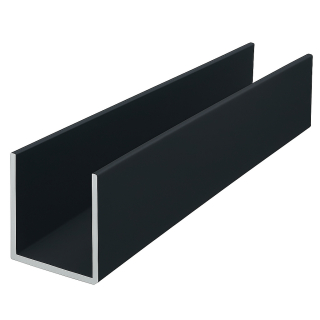 U 30x20x30 x2 RAL 7016 matt Antracit - Hliníkový U profil