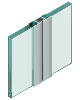 Profil magnetické těsnění 180° 2300mm Lesk