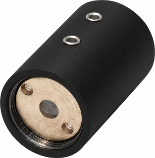 Spojka 90° zeď-tyč Černá matná